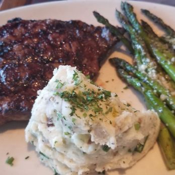 Third and Hollywood - Ribeye, mashed potatoes, and asparagus. - New American Near Me - Columbus, Ohio Third and Hollywood - Ribeye, mashed potatoes, and asparagus. - New American Near Me - Columbus, Ohio