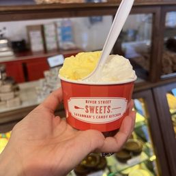 Pineapple and Coconut Ice Cream! Very tasty. Pineapple and Coconut Ice Cream! Very tasty.