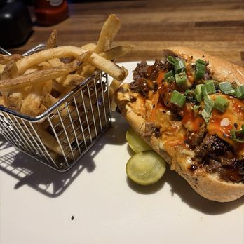Yard House - Korean barbecue cheesesteak. - New American Near Me - Las Vegas, Nevada Yard House - Korean barbecue cheesesteak. - New American Near Me - Las Vegas, Nevada