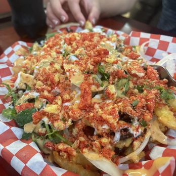 Viet Cajun - Loaded Fries!!!! - Seafood Near Me - Galveston, Texas Viet Cajun - Loaded Fries!!!! - Seafood Near Me - Galveston, Texas