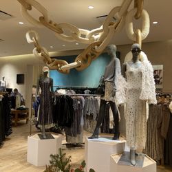 Colorful oversized chains, mannequins sporting... whatever they are sporting