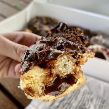 Kane's Donuts-Rt. 1 - Chocolate Bavarian Cream (April special) - Donuts Near Me - Saugus, Massachusetts