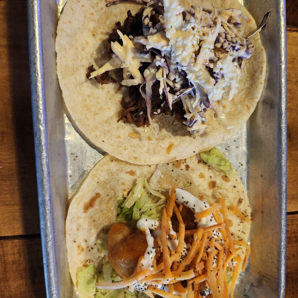 Circo - Mongolian beef taco and buffalo chicken taco - Mexican Near Me - Sarasota, Florida Circo - Mongolian beef taco and buffalo chicken taco - Mexican Near Me - Sarasota, Florida