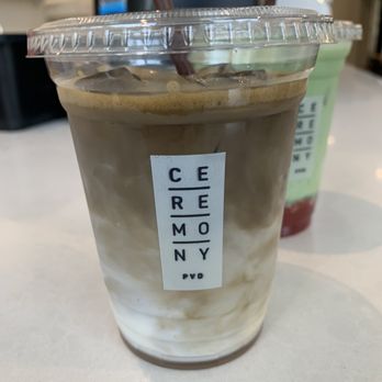 Ceremony - Hojicha Lavender Latte - Tea Rooms Near Me - Providence, Rhode Island