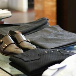 Rego Bespoke - A Fall/Winter look with Corneliani LS Polo and Flannel trousers.