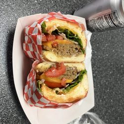 Meatloaf Sandwich with cheddar cheese