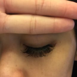 Medium length on the inner corner and outer corner of my eyes and long length in my middle lids. Medium length on the inner corner and outer corner of my eyes and long length in my middle lids.