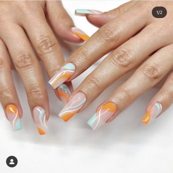 Josephine's Nail Spa - This is the design I wanted and the picture I showed to the nail tech. - Nail Salons Near Me - Studio City, California Josephine's Nail Spa - This is the design I wanted and the picture I showed to the nail tech. - Nail Salons Near Me - Studio City, California