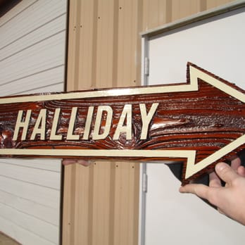 Stokes Sign Company - A hand-painted custom shaped sandblasted sign. - Printing Services Near Me - Austin, Texas Stokes Sign Company - A hand-painted custom shaped sandblasted sign. - Printing Services Near Me - Austin, Texas