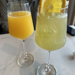 Left: mimosa Right: shogun