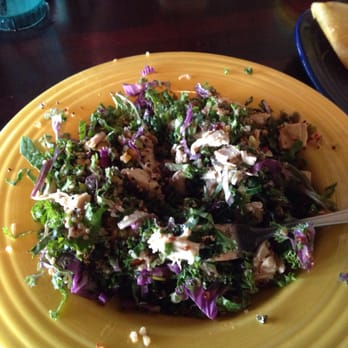 Green Chile Kitchen - Kale and grain salad with chicken - Mexican Near Me - Yukon, Oklahoma Green Chile Kitchen - Kale and grain salad with chicken - Mexican Near Me - Yukon, Oklahoma