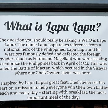 Lapu Lapu - The background of Lapu Lapu. - Filipino Near Me - Gaithersburg, Maryland Lapu Lapu - The background of Lapu Lapu. - Filipino Near Me - Gaithersburg, Maryland