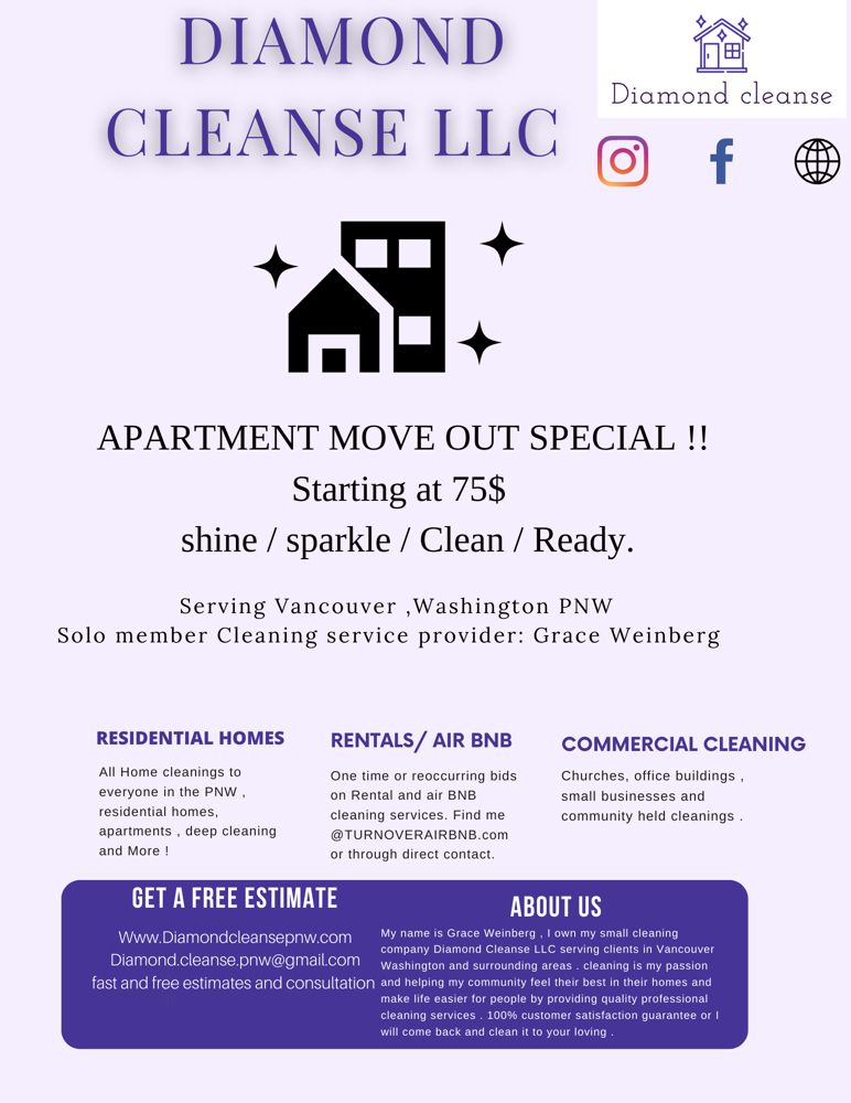 DIAMOND CLEANSE Updated September 2024 Vancouver, Washington Home