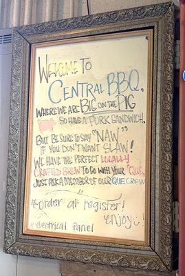 Menu photo 1 Central BBQ Memphis, TN