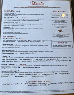 Menu photo 6 Ubuntu Cafe Long Beach, CA