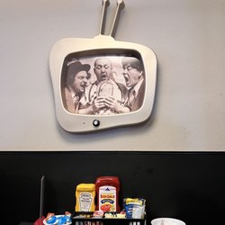 Oscar's Classic Diner - Our table with 3 stoogies