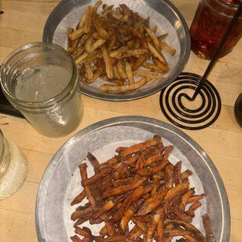 Bull City Burger and Brewery - Sweet potato fries and regular fries - Breweries Near Me - Durham, North Carolina
