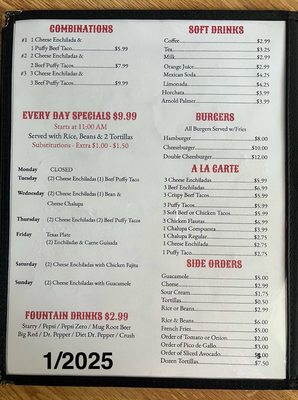 Menu photo 3 Emmy’s Tex Mex Restaurant Seguin, TX
