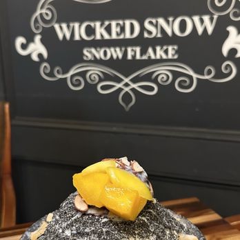 Wicked Snow - Wicked Black Sesame w added mango. - Desserts Near Me - Carrollton, Texas Wicked Snow - Wicked Black Sesame w added mango. - Desserts Near Me - Carrollton, Texas