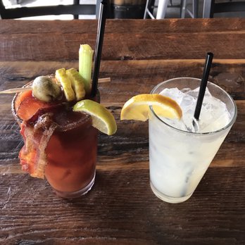 Double Barrel Kitchen & Bar - Bloody Mary and a Lemon something - Sports Bars Near Me - Westerville, Ohio