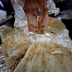 Enzo's Italian Fine Foods - A sad looking ham egg and cheese