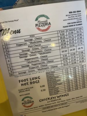 Menu photo 3 Riverside Bar & Pizzeria Iron River, MI Menu photo 3 Riverside Bar & Pizzeria Iron River, MI
