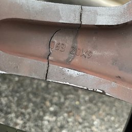 Cracked wheel