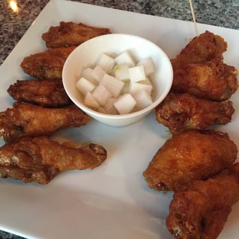 Bonchon South West Las Vegas - Half soy glazed, half spicy. I recommend the spicy ones if you can handle it! - Chicken Wings Near Me - Las Vegas, Nevada Bonchon South West Las Vegas - Half soy glazed, half spicy. I recommend the spicy ones if you can handle it! - Chicken Wings Near Me - Las Vegas, Nevada