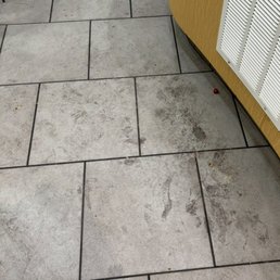 Floor near the toppings