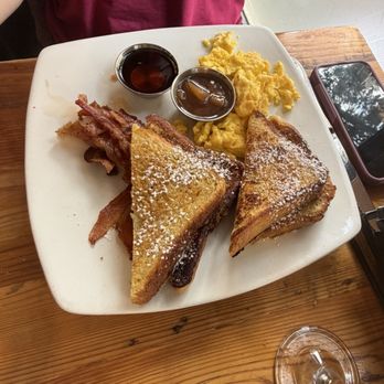Cafe Nola - French toast with eggs and bacon - Coffee & Tea Near Me - Frederick, Maryland