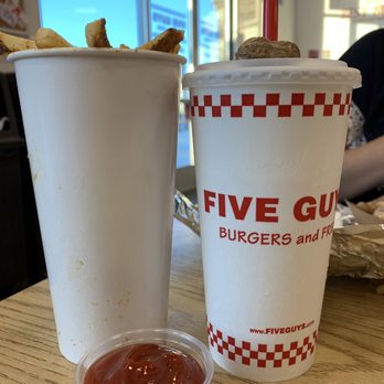 Five Guys - Large Cajun Fries with more in the bag. - Burgers Near Me - West Sacramento, California Five Guys - Large Cajun Fries with more in the bag. - Burgers Near Me - West Sacramento, California