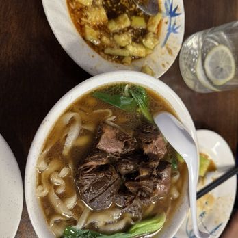 Chong Qing Noodles House - Cucumber salad and 7.Beef Hand-cut Noodles in Clear Soup - Noodles Near Me - Alameda, California Chong Qing Noodles House - Cucumber salad and 7.Beef Hand-cut Noodles in Clear Soup - Noodles Near Me - Alameda, California