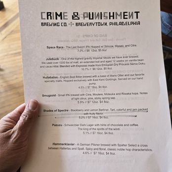 Crime & Punishment Brewing - Breweries Near Me - Philadelphia, Pennsylvania Crime & Punishment Brewing - Breweries Near Me - Philadelphia, Pennsylvania
