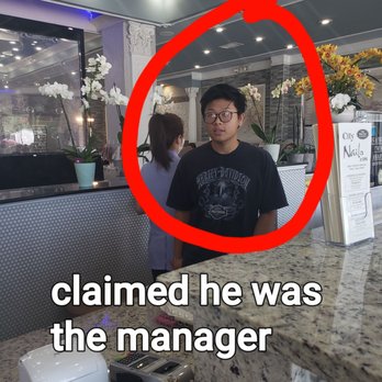 City Nails & Spa - Kid, claiming he was tbe manager. When the police arrived, he no longer made that claim. - Day Spas Near Me - Loganville, Georgia