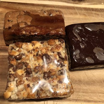 Poppleton Bakery & Cafe - Peanut butter chocolate chip brownie, ganache brownie, and 7 layer bar - Bakeries Near Me - Corning, New York