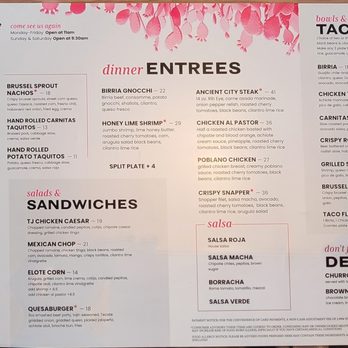 Perch Cantina - Food Menu - Tex-Mex Near Me - Richland, Washington