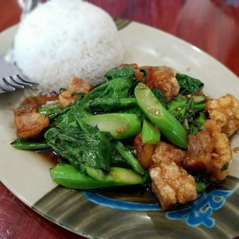 Ras Noodle - Khana Moo Krup. - Thai Near Me - Los Angeles, California