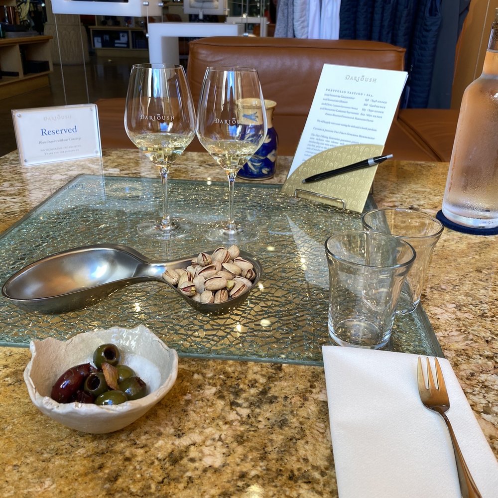 Darioush Winery - Almonds and olives to go with the pairing. - Wineries Near Me - Napa, California