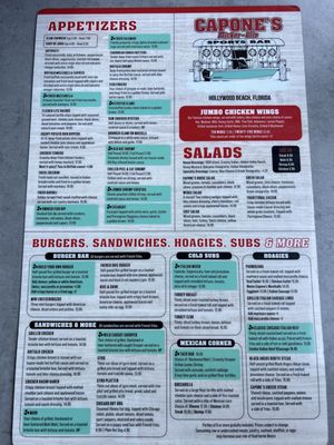 Menu photo 6 Capone's Flicker Lite Hollywood, FL