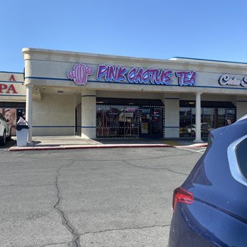 Pink Cactus Tea - Front entrance facing Flamingo - Bubble Tea Near Me - Las Vegas, Nevada