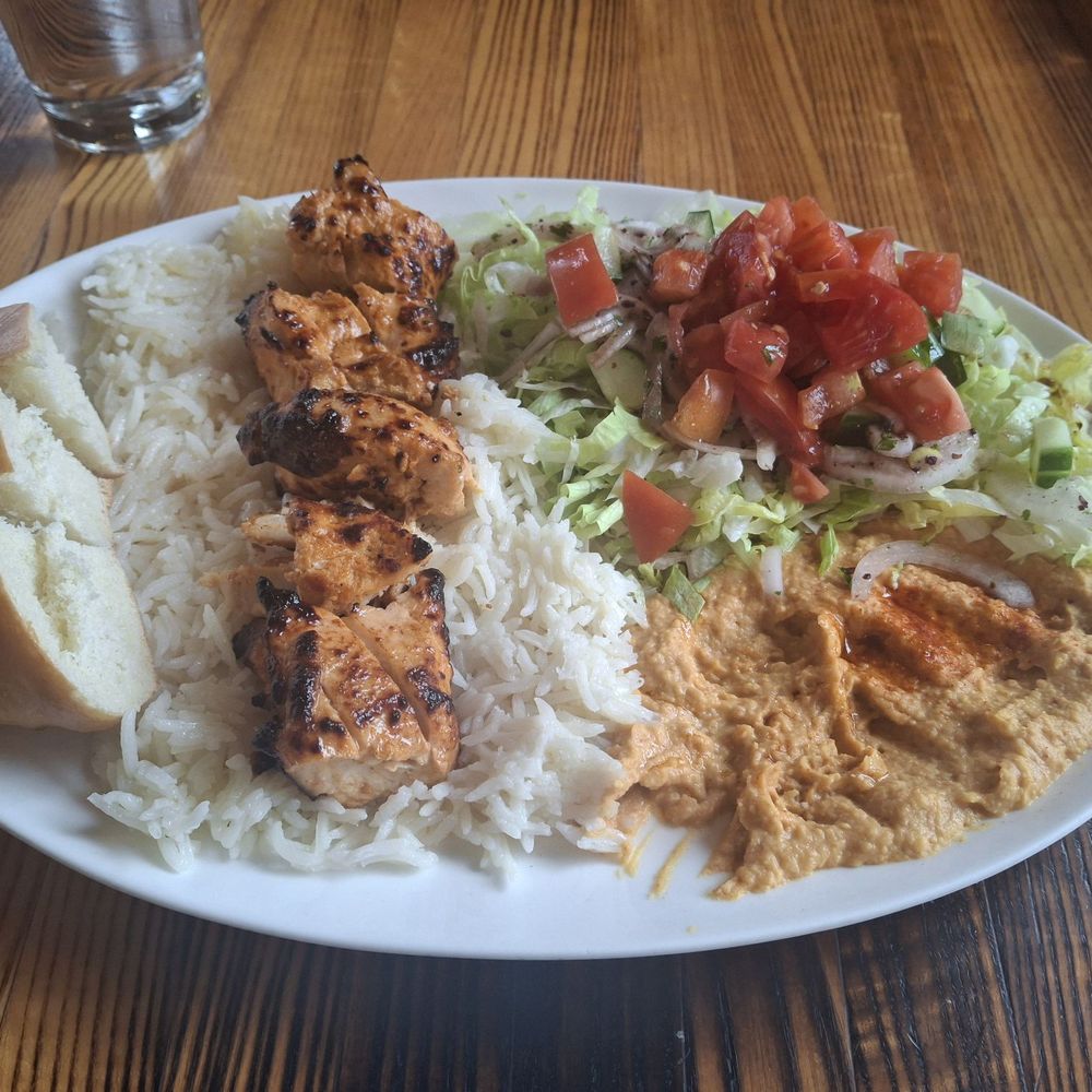 Chicken shish kabob platter Chicken shish kabob platter