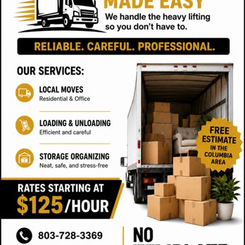 No Template - Movers Near Me - West Columbia, South Carolina No Template - Movers Near Me - West Columbia, South Carolina