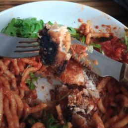 burnt edge of chicken parm