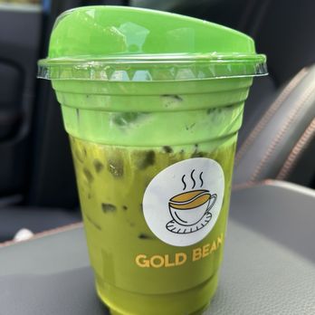 Gold Bean Cafe - Pandan cream Matcha - Coffee & Tea Near Me - San Leandro, California