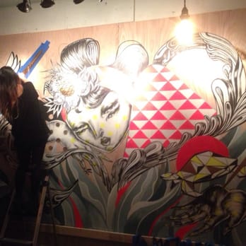 Bevy - Pow Wow 2015 mural inside of Bevy - Cocktail Bars Near Me - Honolulu, Hawaii Bevy - Pow Wow 2015 mural inside of Bevy - Cocktail Bars Near Me - Honolulu, Hawaii