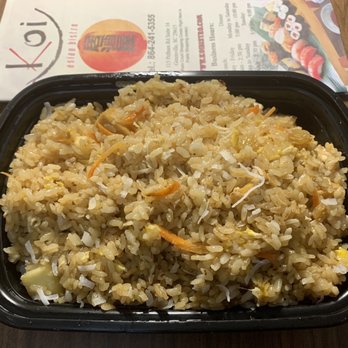 Koi Asian Bistro - Coconut Pineapple Fried Rice. - Asian Fusion Near Me - Greenville, South Carolina