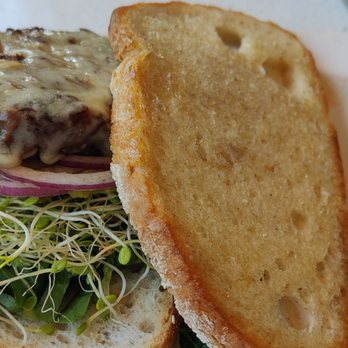 The Counter - Sourdough bread, horseradish aioli,sprouts,red onion,lettuce, provolone cheese, no salt on burger - Burgers Near Me - Honolulu, Hawaii The Counter - Sourdough bread, horseradish aioli,sprouts,red onion,lettuce, provolone cheese, no salt on burger - Burgers Near Me - Honolulu, Hawaii