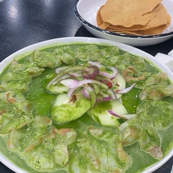 Mariscos Los Cuates - Salsa Aguachile Verde - Seafood Near Me - Chicago, Illinois