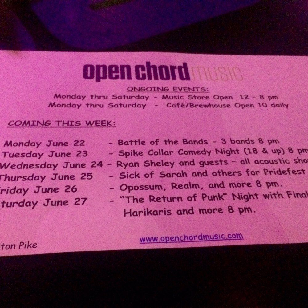 Open Chord - Music Venues Near Me - Knoxville, Tennessee