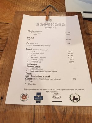 Menu photo 6 Grounded Coffee Co Windham, CT